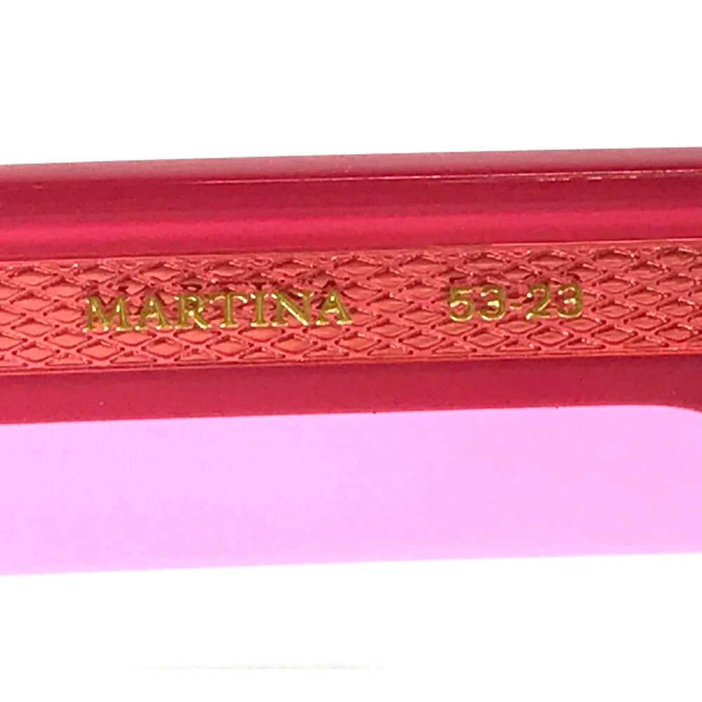 Alfred Kerbs Eyeglasses Frames MARTINA BE Beige Clear Pink Red Striped 53-23-140
